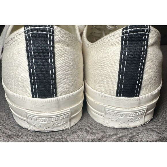 CDG Converse Chuck Taylor All Star 70 Ox Comme des Garcons White Heart Shoes 11 - Picture 7 of 11